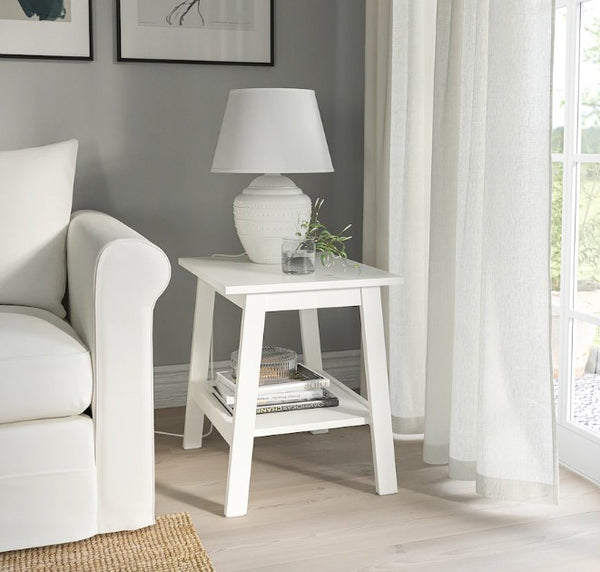 LUNNARP Side table, white, 55x45 cm