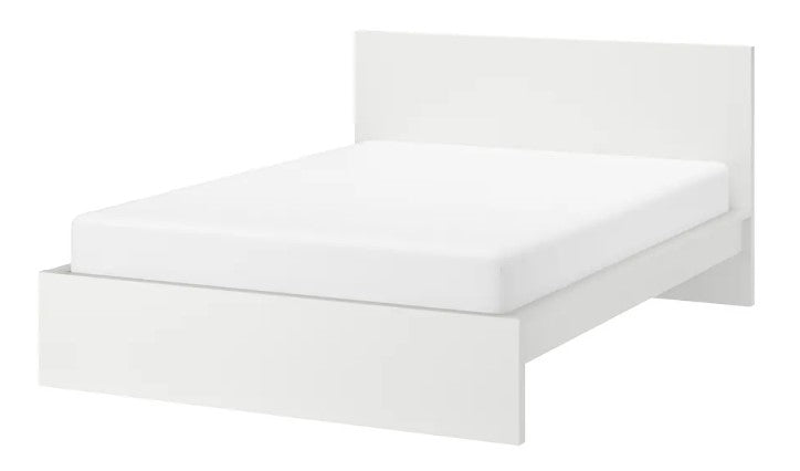 MALM Bed frame, high, white, 140x200 cm