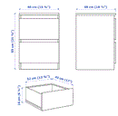 MALM IKEA chest of 2 drawers