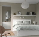 MALM Bed frame, high, white, 140x200 cm