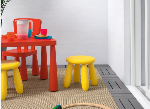 MAMMUT children's yellow stool in/outdoor