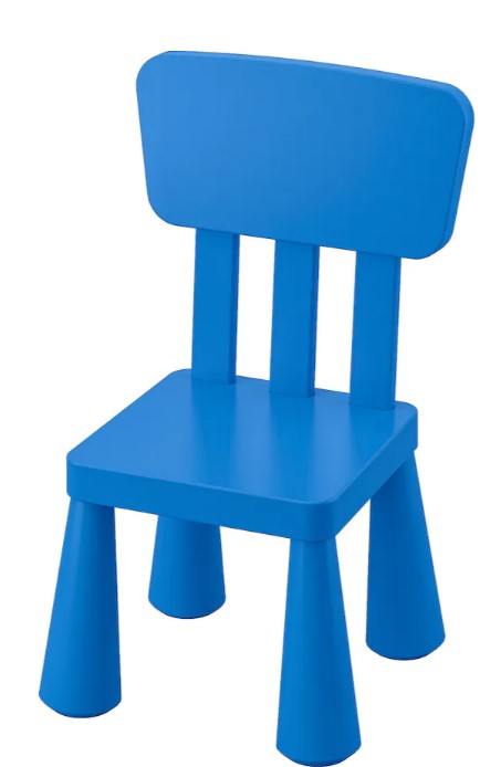 MAMMUT Children's chair, in/outdoor/blue