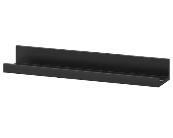 MOSSLANDA Picture ledge, black, 55 cm