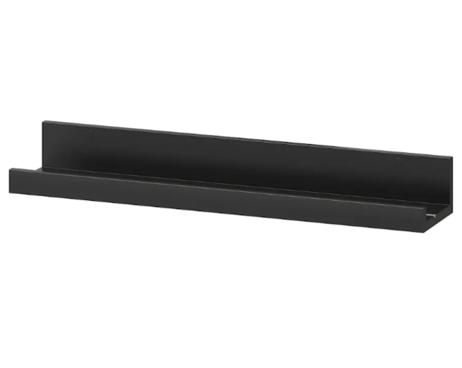 MOSSLANDA Picture ledge, black, 55 cm