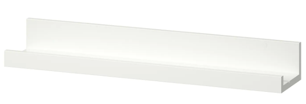 MOSSLANDA Picture ledge, white, 55 cm