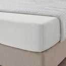 NATTJASMIN Fitted sheet, white, 180x200cm
