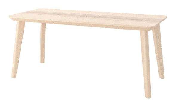 LISABO Coffee table, ash veneer, 118x50 cm