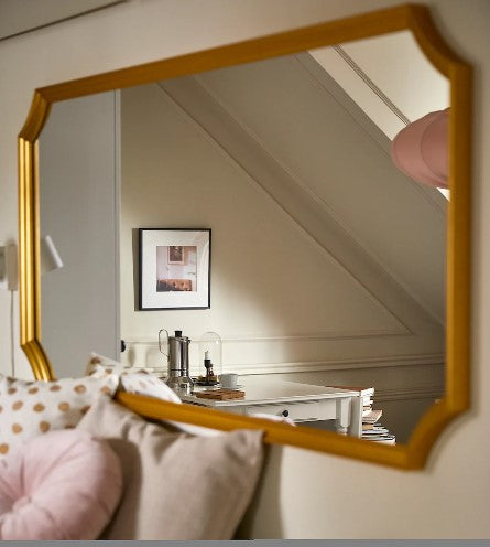 SVANSELE Mirror, gold-colour, 73x158 cm