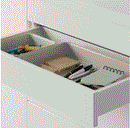 NOJIG  organizer plastic/beige 25x35x5 cm