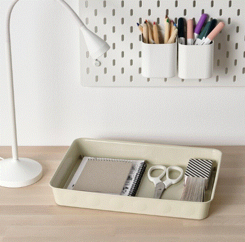 NOJIG  organizer plastic/beige 25x35x5 cm