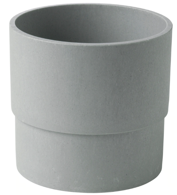 NYPON Plant pot, in/outdoor grey, 12 cm