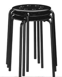 MARIUS Stool, black, 45 cm