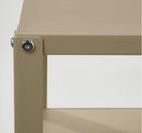 KNARREVIK Bedside table, beige-green, 37x28 cm