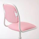 ORFJALL Children's desk chair, white/Vissle pink