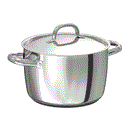 OUMBÄRLIG saucepan with lid 15x23 cm 5L