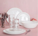 OFTAST Side plate, white, 19 cm
