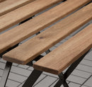 TARNO Table, outdoor, black/light brown, 55x54 cm