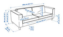 PARUP 3Seat sofa / cover for 3Seat sofa vissle dark