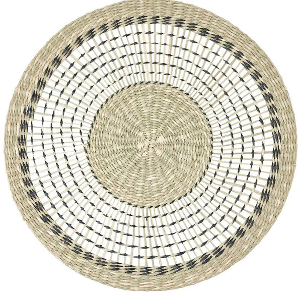 PENNFISK Place mat, natural/sedge handmade, 37 cm