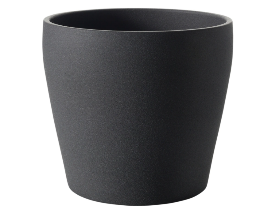 PERSILLADE Plant pot, dark grey, 12 cm