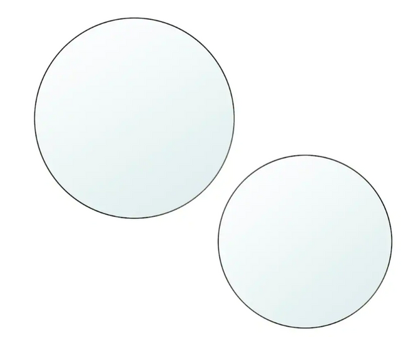 PLOMBO Mirror, set of 2, dark grey