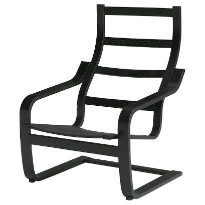 POANG IKEA armchair frame, black/brown.