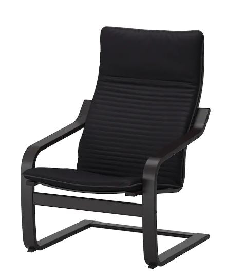 POANG IKEA armchair frame, black/brown.