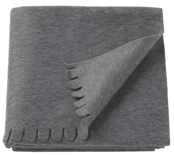 POLARVIDE Grey Throw/Blanket, 130×170 cm