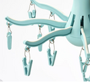 PRESSA Hanging dryer 16 clothes pegs, turquoise