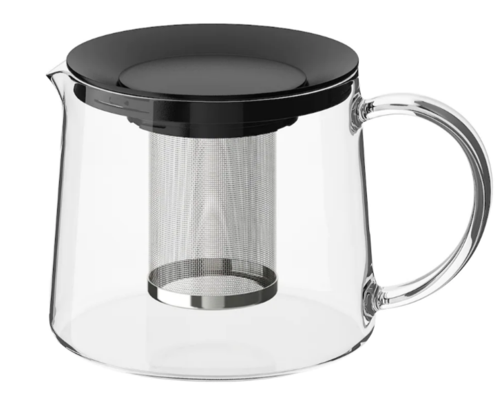 RIKLIG Teapot, glass, 1.5 l