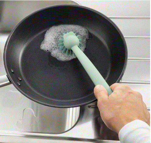 RINNIG Dish-washing brush, green