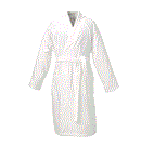 ROCKÅN Bath robe, white, L/XL