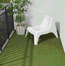 RUNNEN Decking, outdoor, artificial grass, 9 sq feet