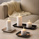 SINNESRO Candle dish set of 3