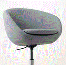 SKRUVSTA Swivel chair, Vissle grey