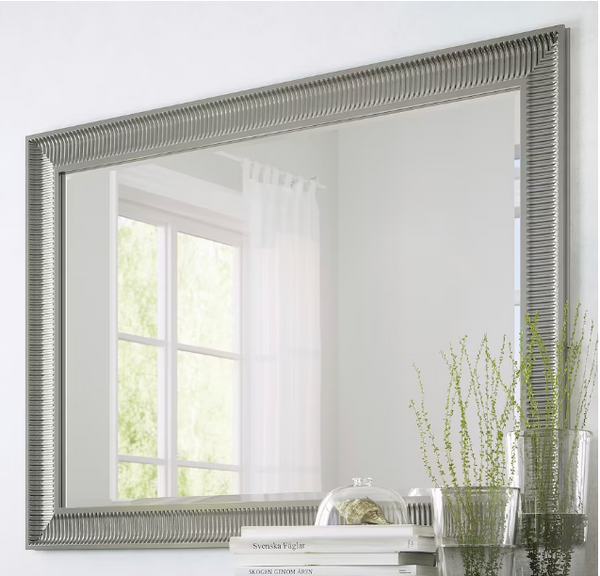 SONGE Mirror, silver, 91x130 cm
