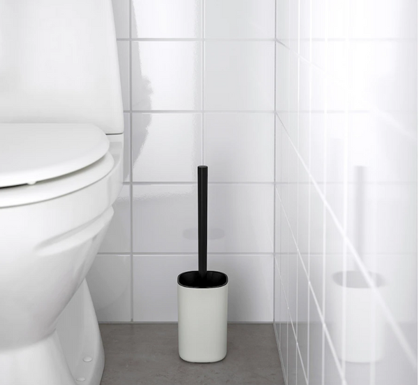 STORAVAN Toilet brush, white/black