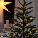 STRÅLA LED lighting chain with 24 lights, star flashing/outdoor gold-colour