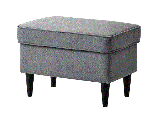 STRANDMON Footstool, Nordvalla dark grey