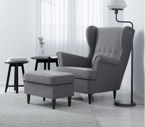 STRANDMON IKEA wink chair grey