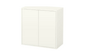 EKET Cabinet w 2 doors and 1 shelf, white, 70x35x70 cm