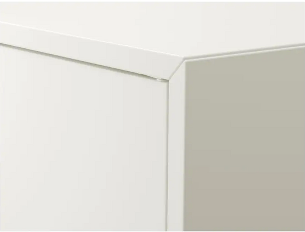 EKET Cabinet w 2 doors and 1 shelf, white, 70x35x70 cm