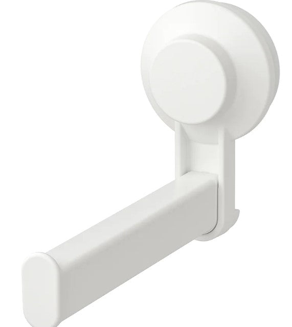 TISKEN Toilet roll holder with suction cup, white