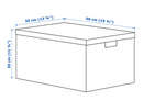 TJENA storage box with lid 35x50x30cm