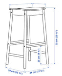 RÖNNINGE Bar stool, birch, 75 cm