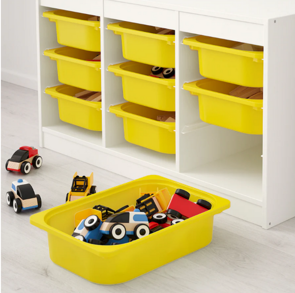 TROFAST Storage box, yellow, 42x30x10 cm