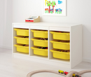 TROFAST Storage box, yellow, 42x30x10 cm