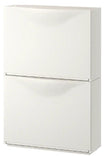 TRONES Shoe cabinet/storage, white, 52x18x39 cm