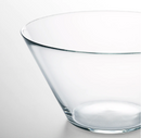 TRYGG Serving bowl, clear glass, 28 cm