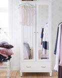TYSSEDAL IKEA wardrobe  white/mirror glass 88x58x208